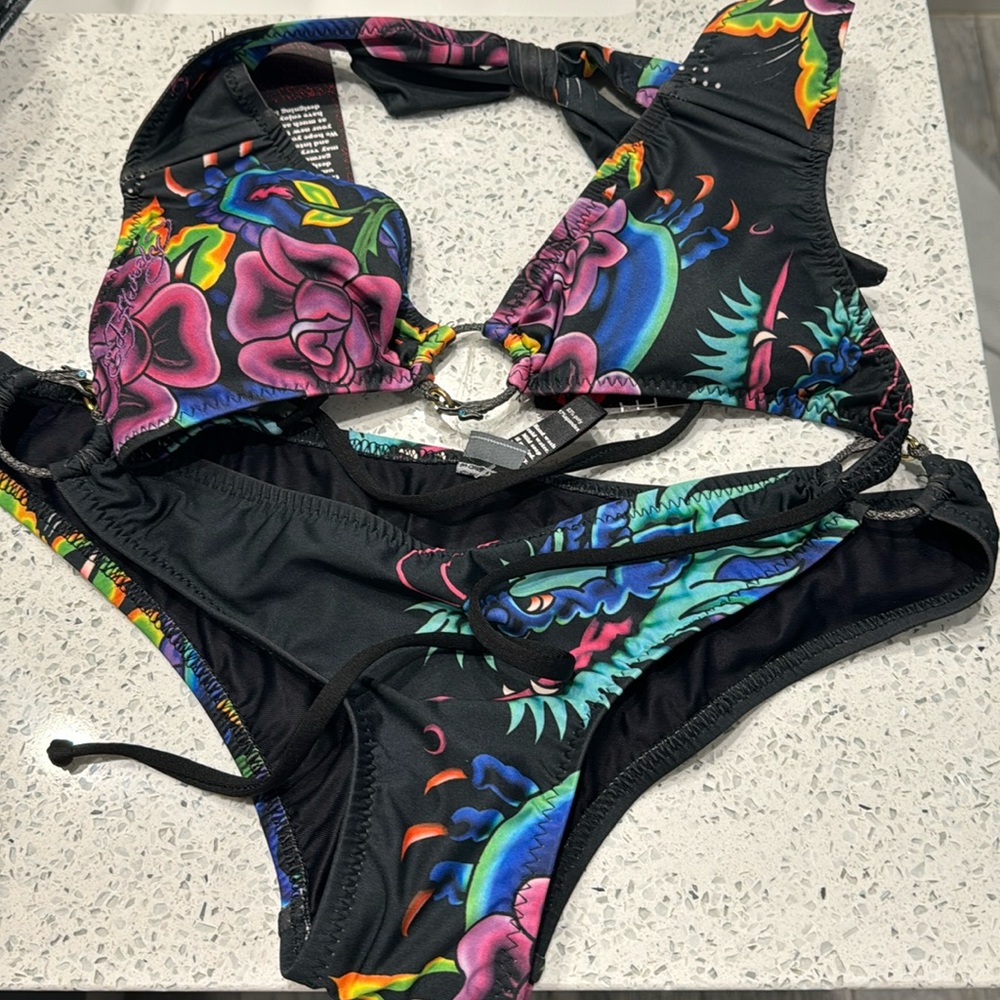 NWT Ed Hardy Bikini Set